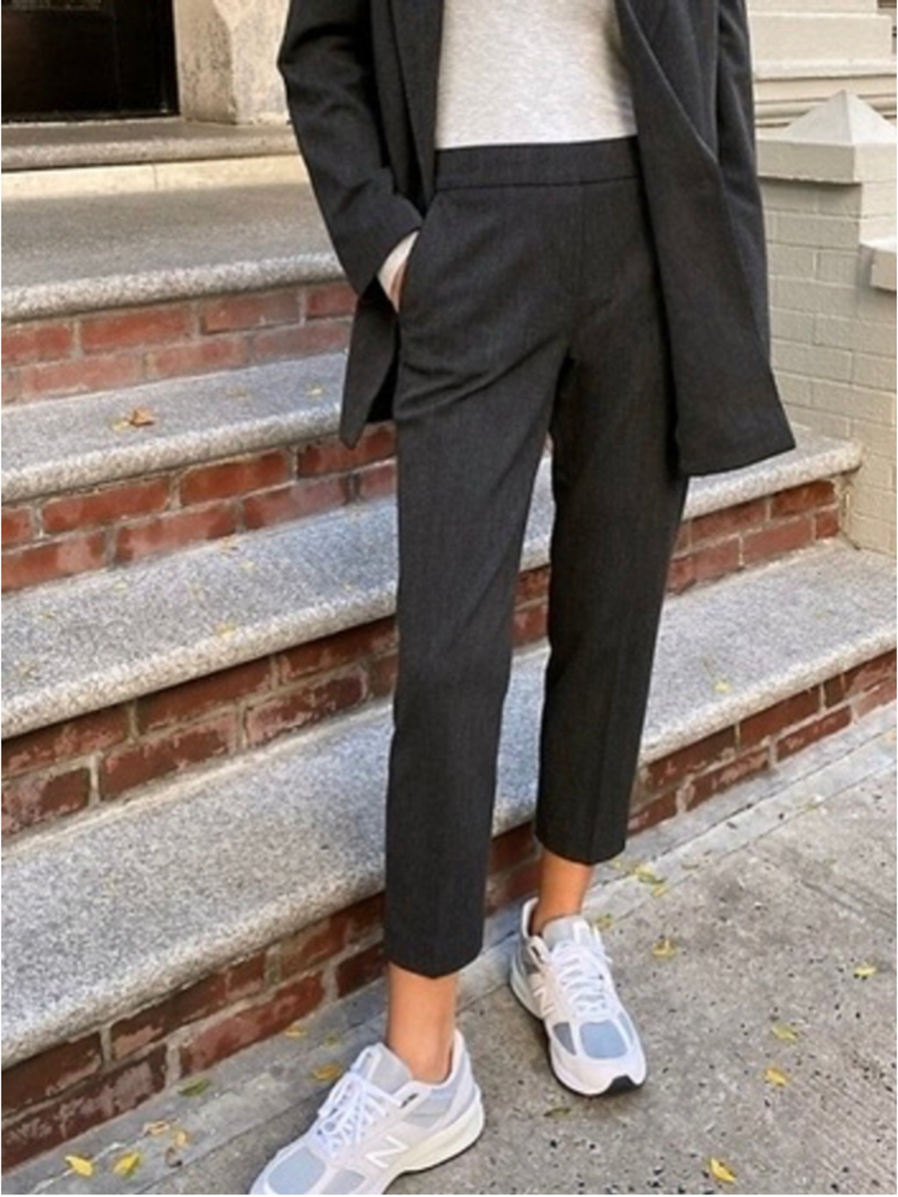 Babaton Conan Pant Size 12 Heather Charcoal Black Aritzia